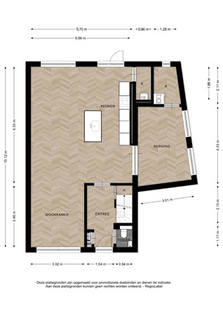 Floorplan - Tuinstraatje 20, 7413 ZN Deventer